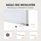 White Aluminum Magnetic Calendar Whiteboard Dry Erase Wall Mount Planner Board